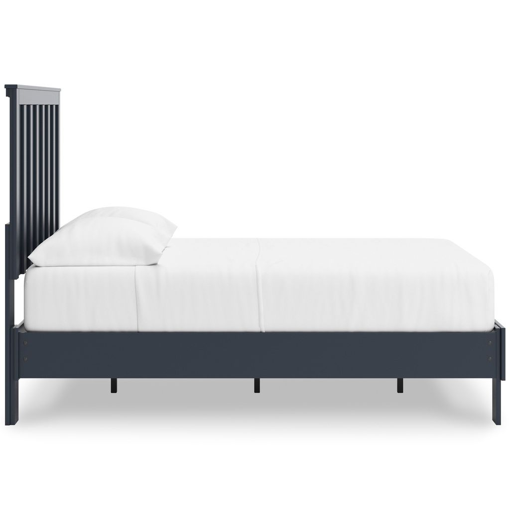 Simmenfort Full Panel Headboard In Navy Blue EB1528156