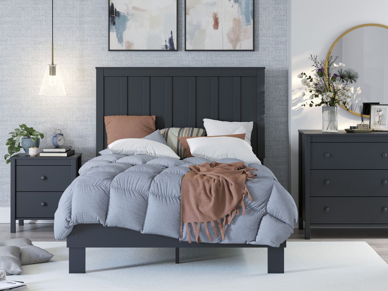 Simmenfort Dresser In Navy Blue EB1528231