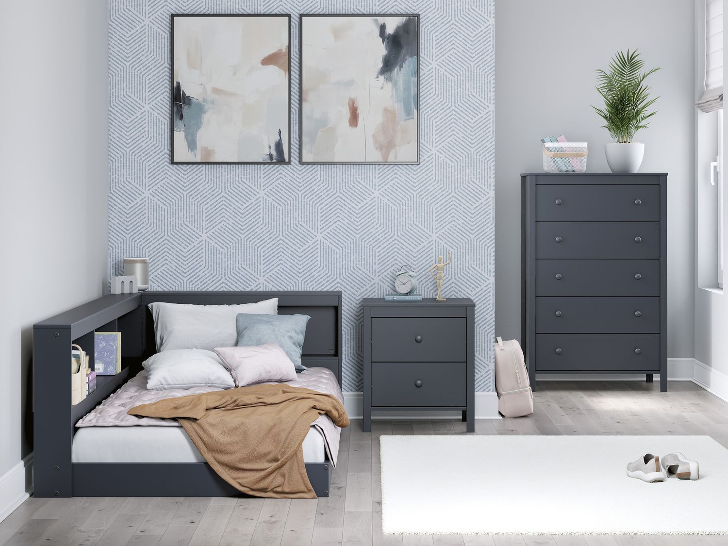 Simmenfort Dresser In Navy Blue EB1528231