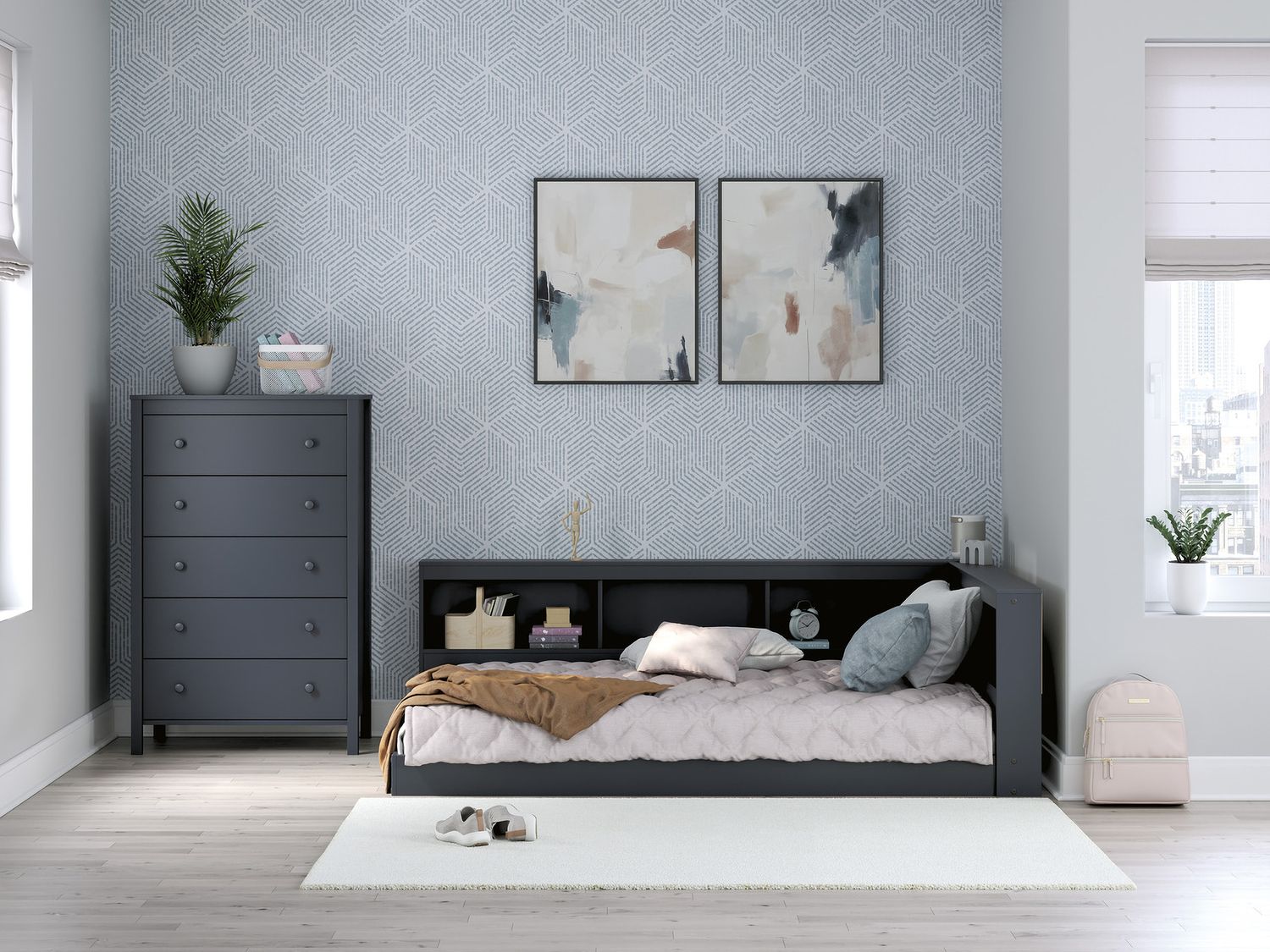 Simmenfort Dresser In Navy Blue EB1528231