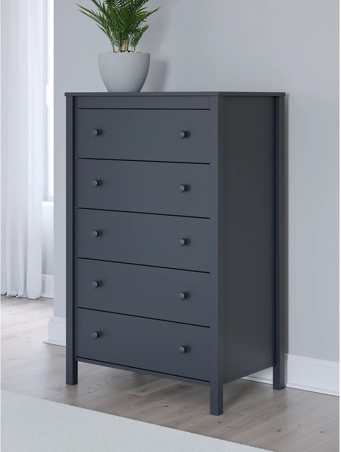 Simmenfort Chest of Drawers In Navy Blue EB1528245