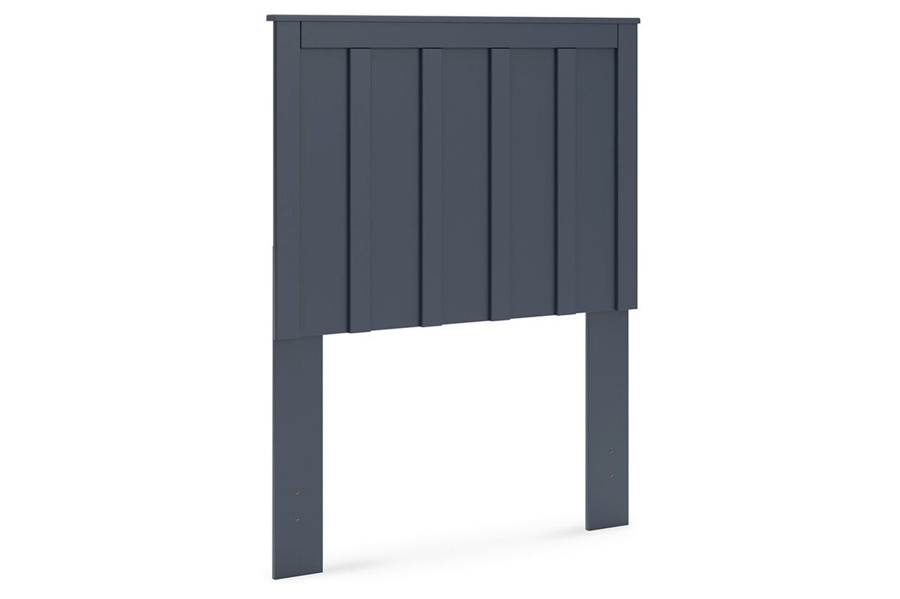 Simmenfort Twin Platform Bed In Navy Blue EB1528B1