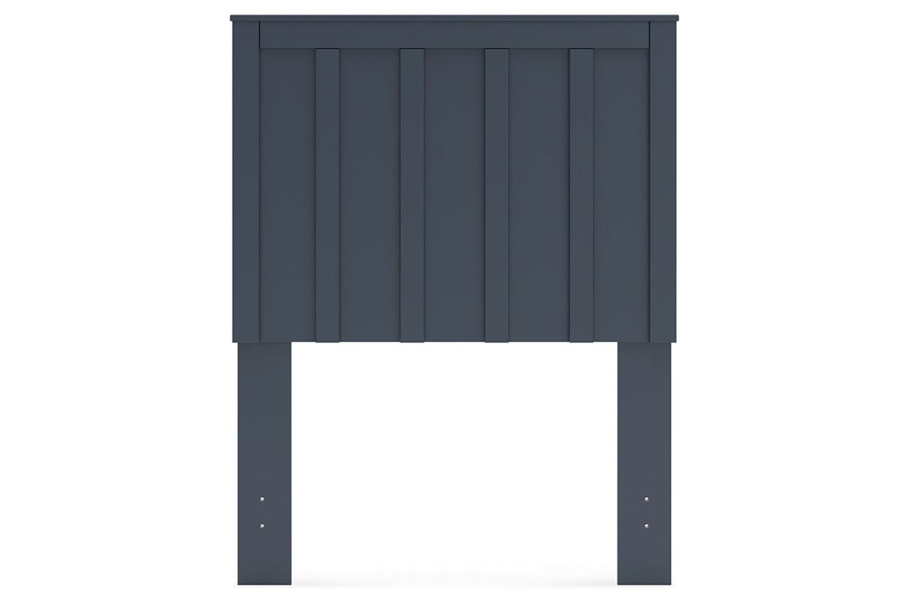 Simmenfort Twin Platform Bed In Navy Blue EB1528B1