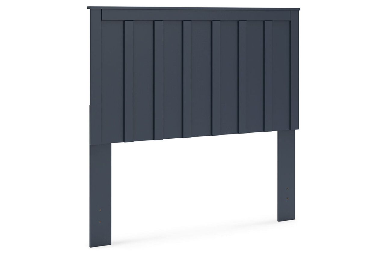 Simmenfort Full Platform Bed In Navy Blue EB1528B2