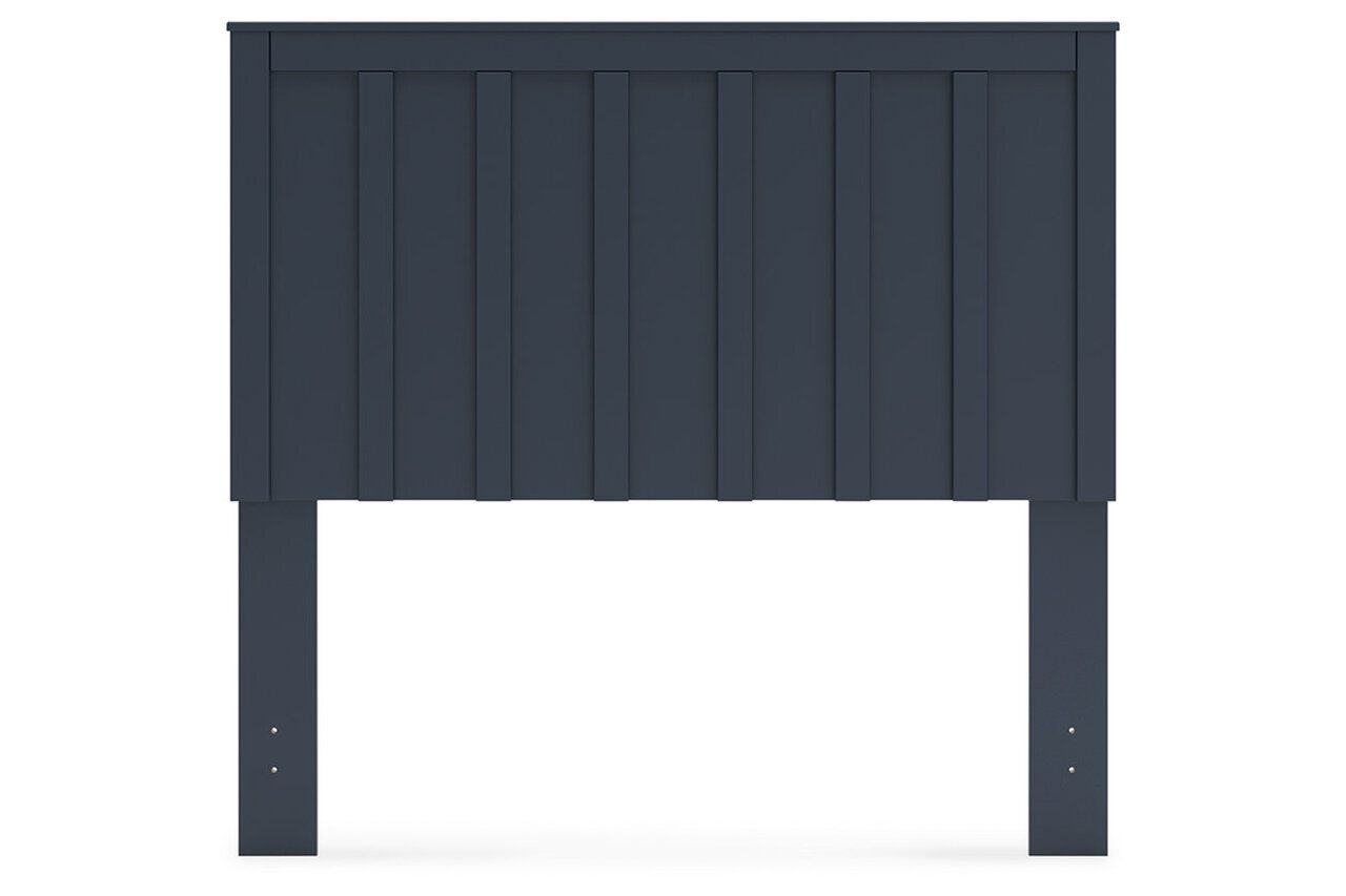 Simmenfort Full Platform Bed In Navy Blue EB1528B2
