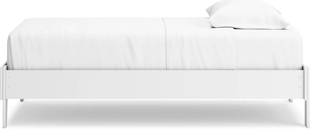 Hallityn Twin Platform Bed In White EB1810111