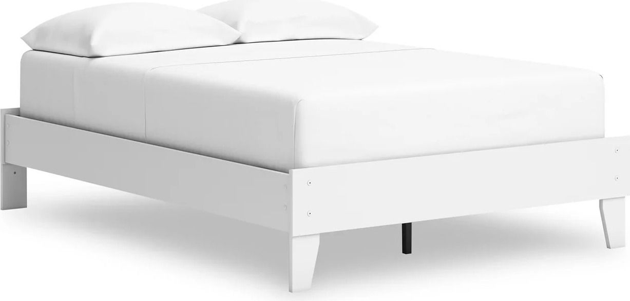 Hallityn Full Platform Bed In White EB1810112