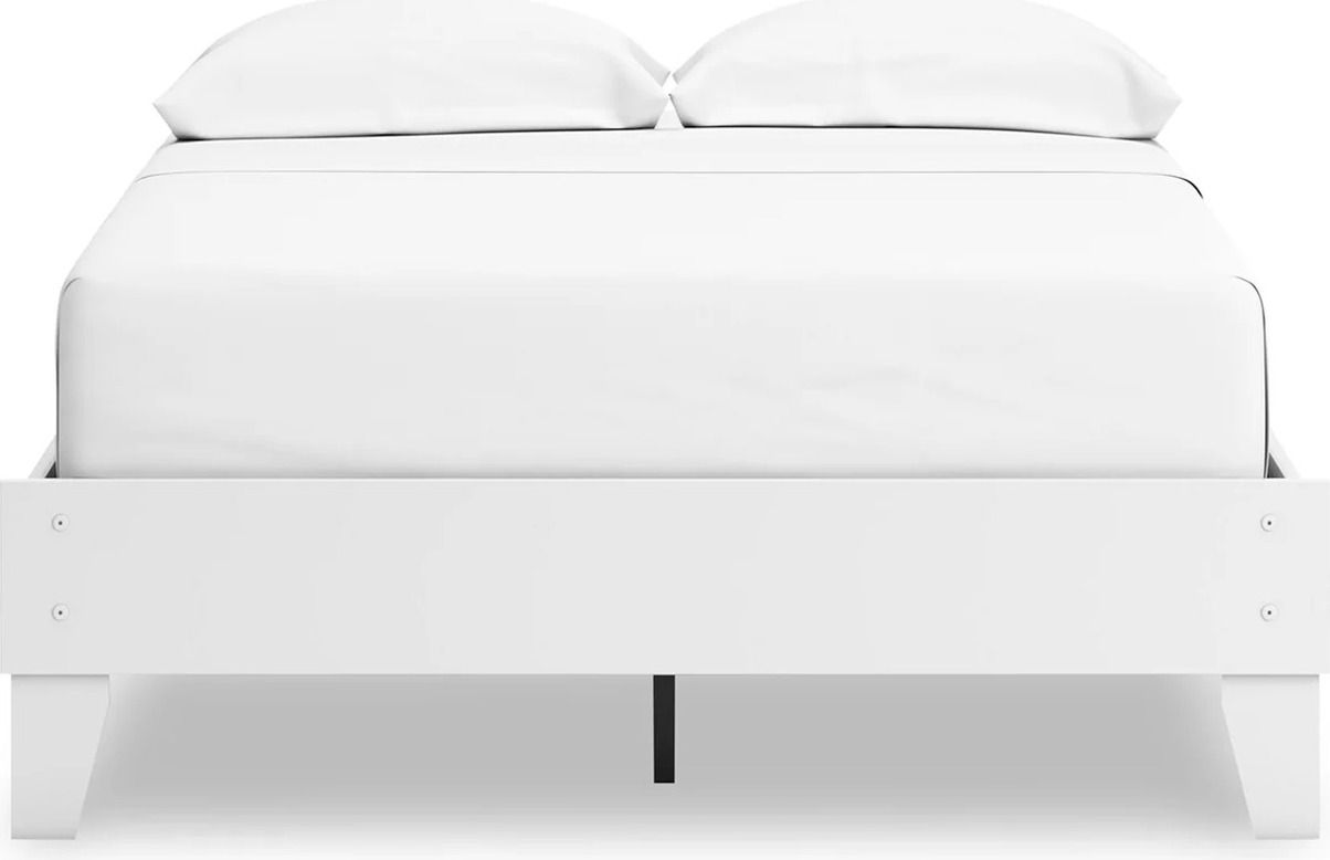 Hallityn Full Platform Bed In White EB1810112