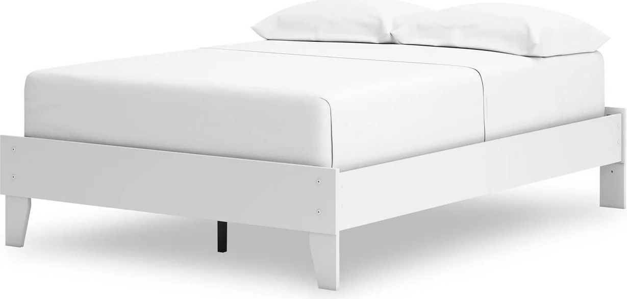 Hallityn Full Platform Bed In White EB1810112