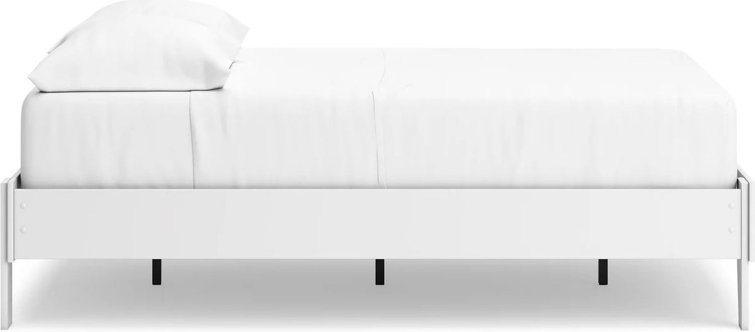 Hallityn Full Platform Bed In White EB1810112