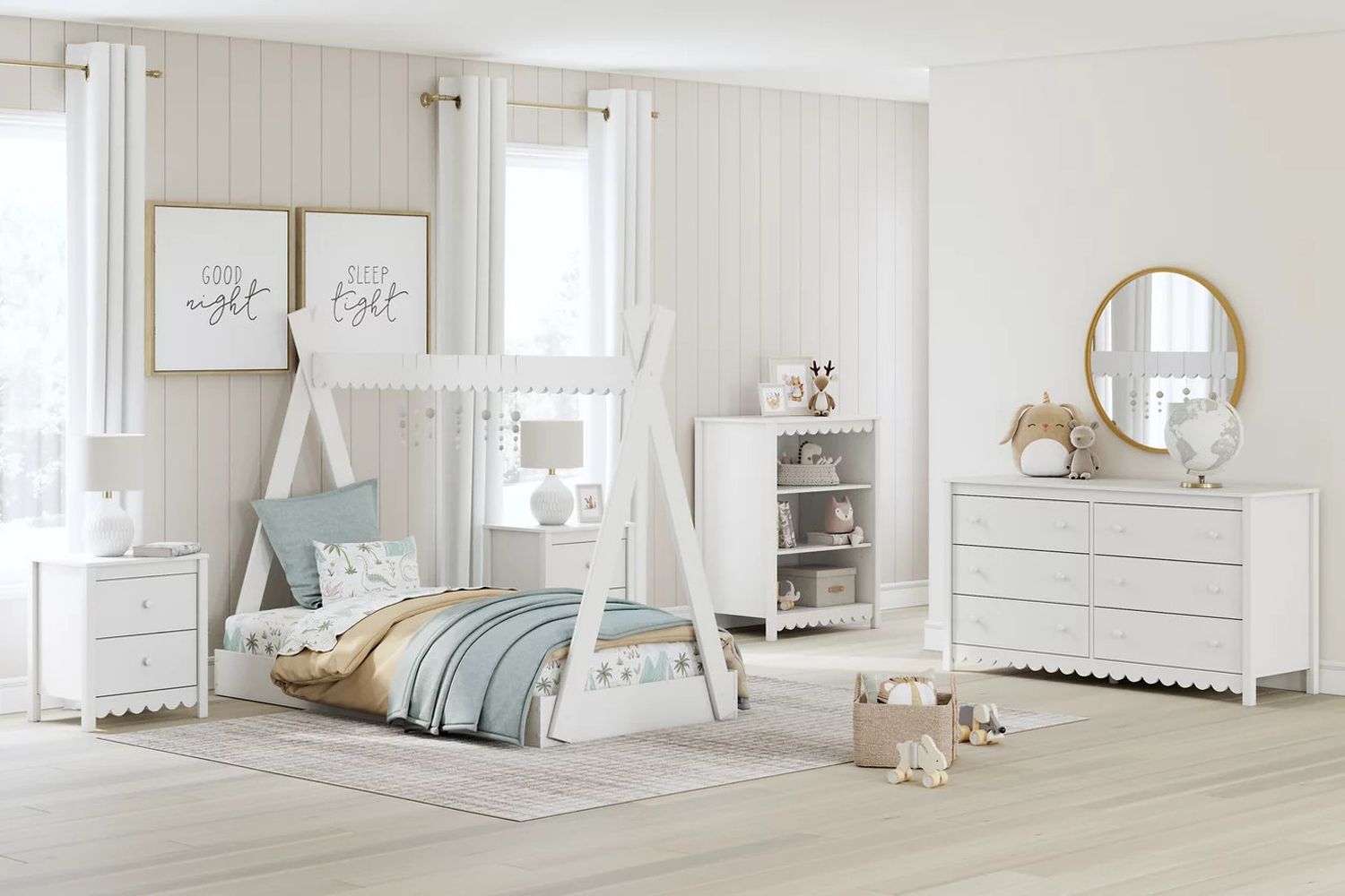 Hallityn Twin Tent Bed In White EB1810121