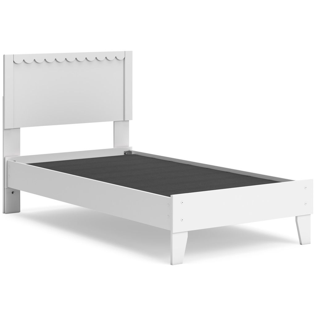 Hallityn Twin Panel Headboard In White EB1810155