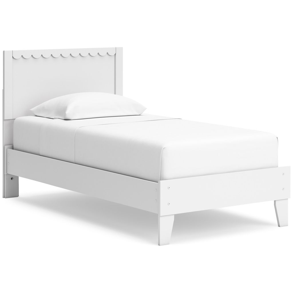 Hallityn Twin Panel Headboard In White EB1810155