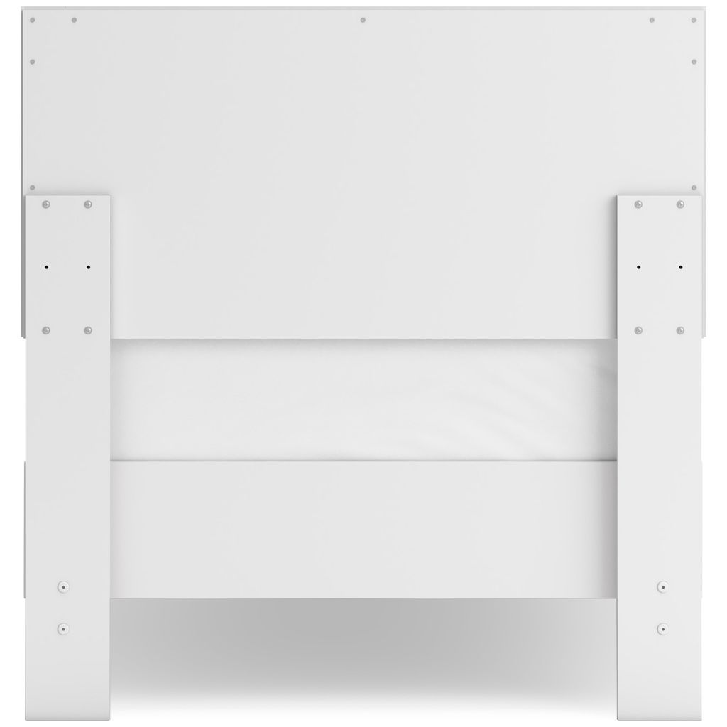 Hallityn Twin Panel Headboard In White EB1810155