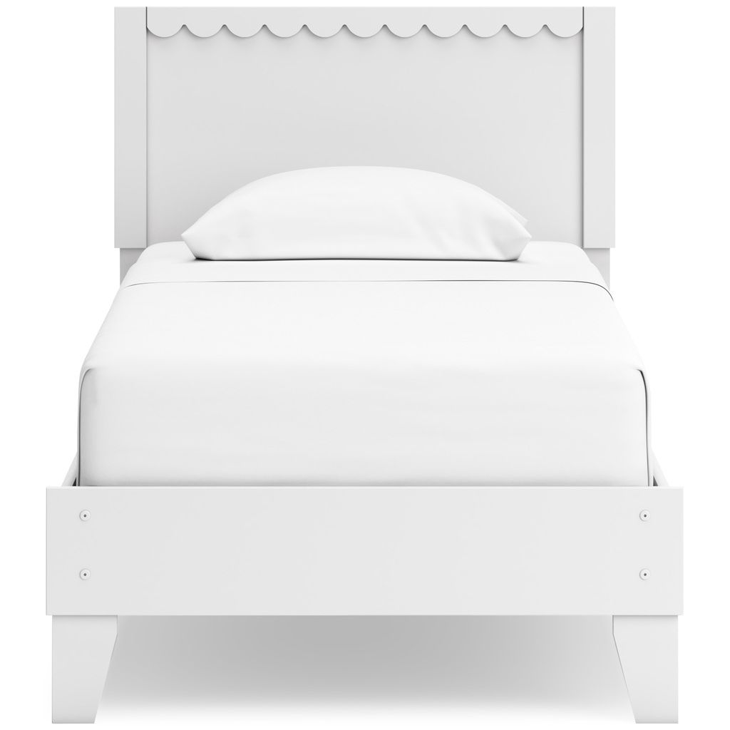 Hallityn Twin Panel Headboard In White EB1810155