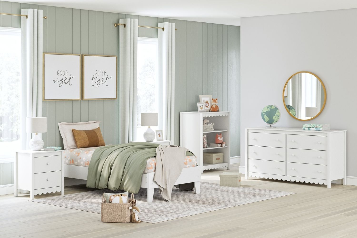 Hallityn Nightstand In White EB1810292