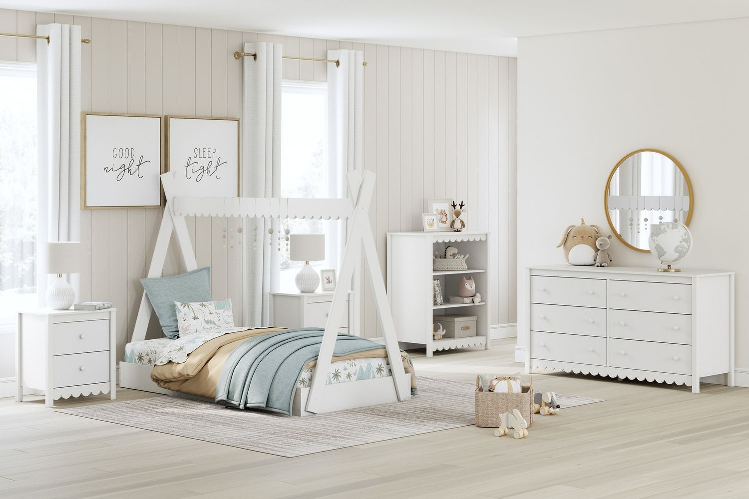 Hallityn Nightstand In White EB1810292
