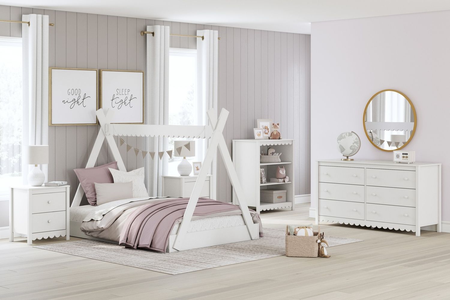 Hallityn Nightstand In White EB1810292