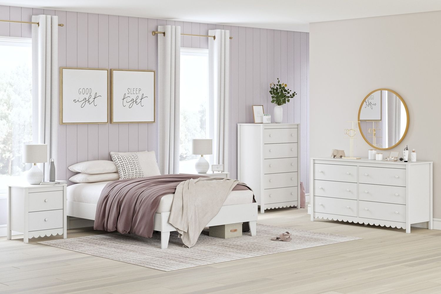 Hallityn Nightstand In White EB1810292