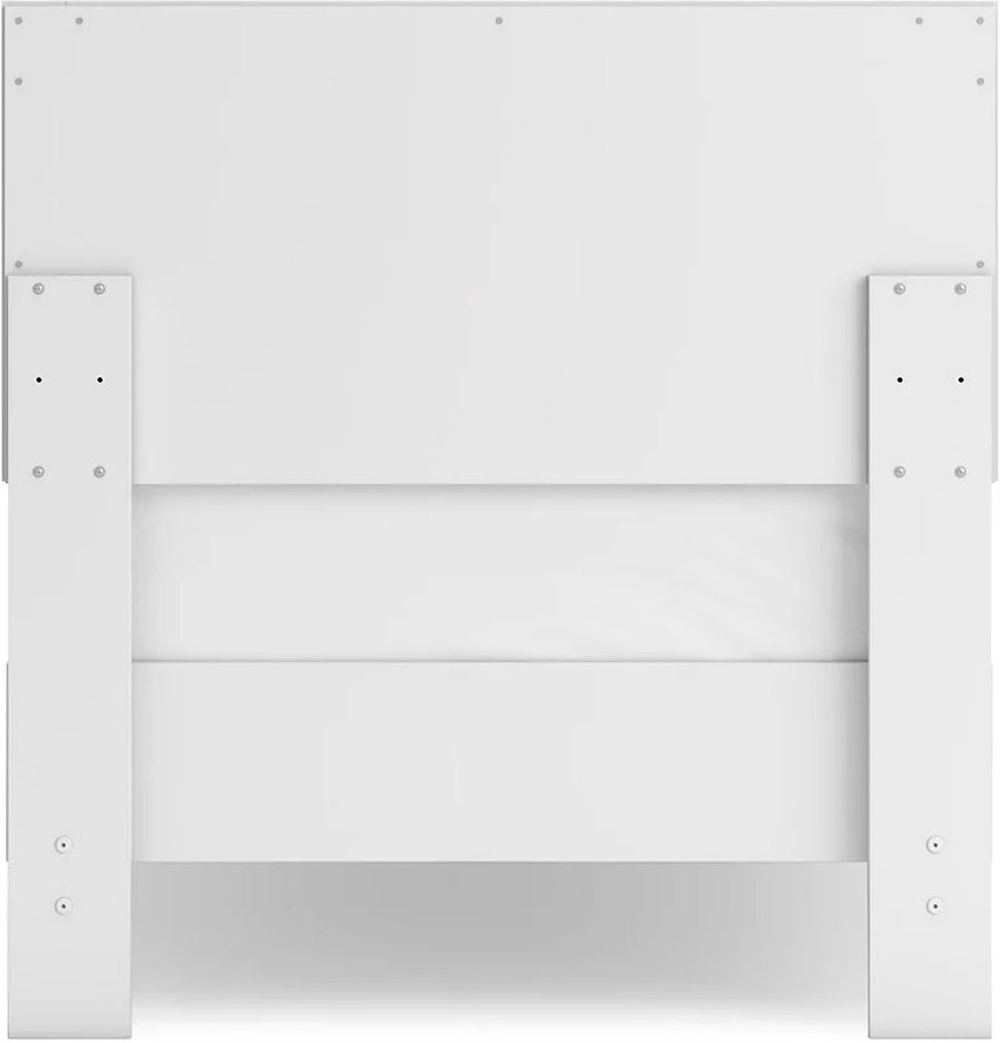 Hallityn Twin Panel Platform Bed In White EB1810B1