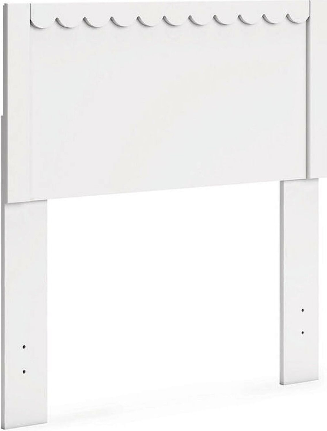 Hallityn Twin Panel Platform Bed In White EB1810B1