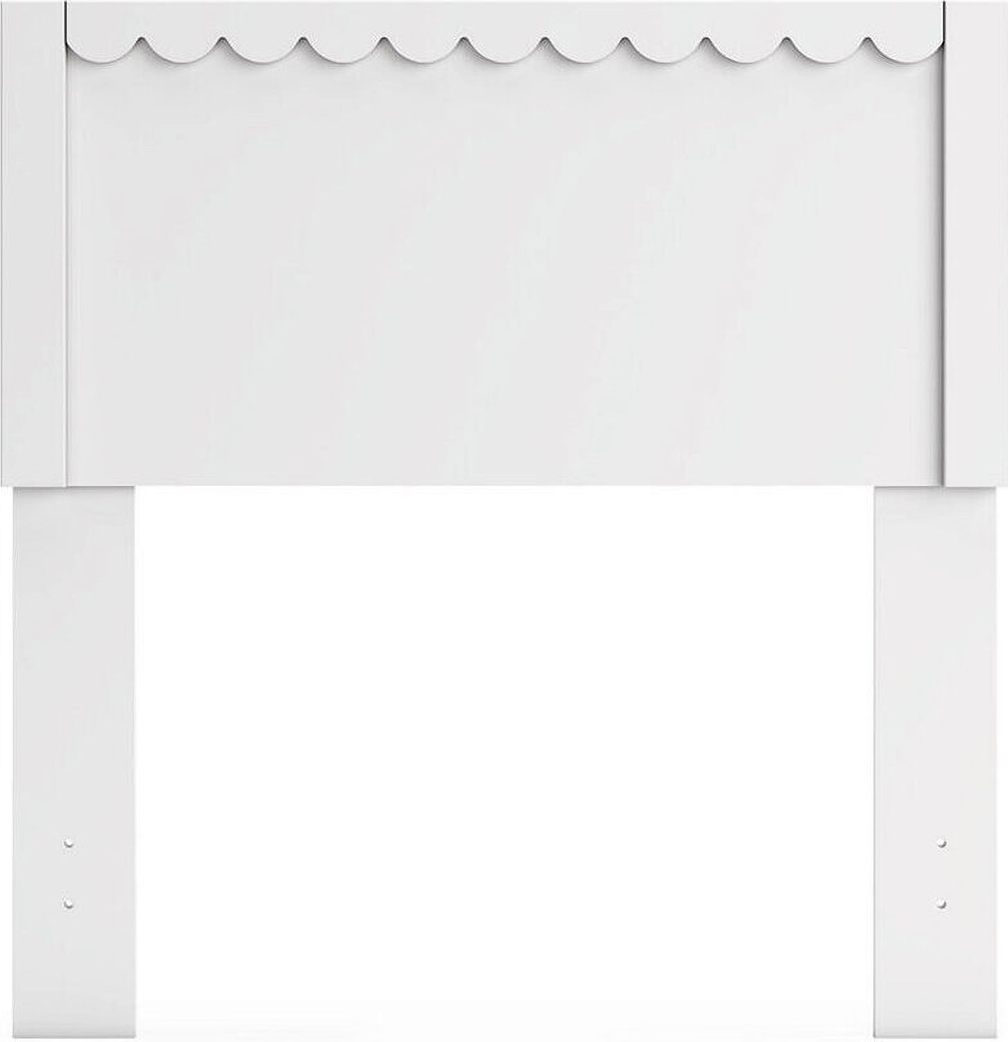 Hallityn Twin Panel Platform Bed In White EB1810B1