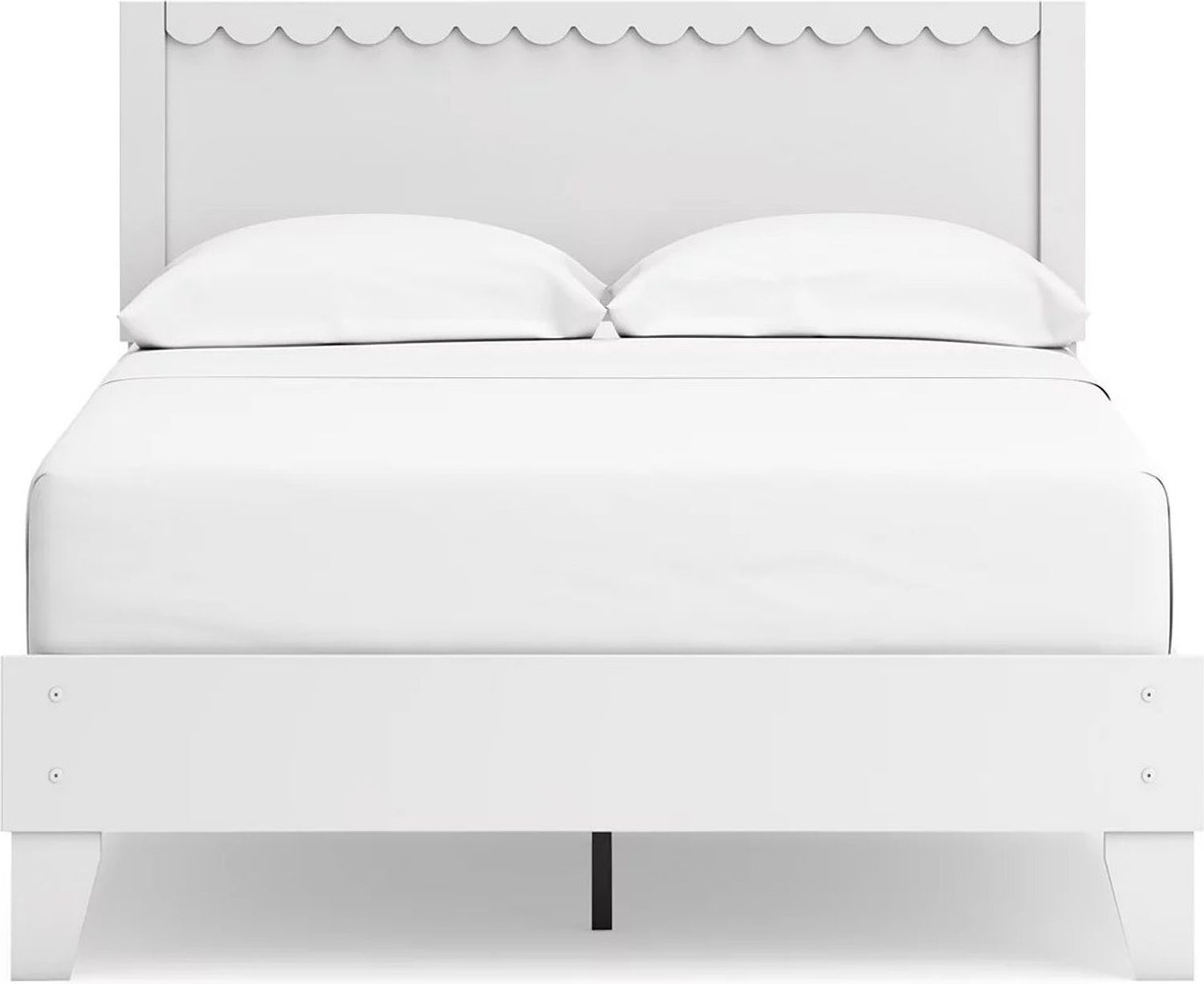 Hallityn Full Panel Platform Bed In White EB1810B2