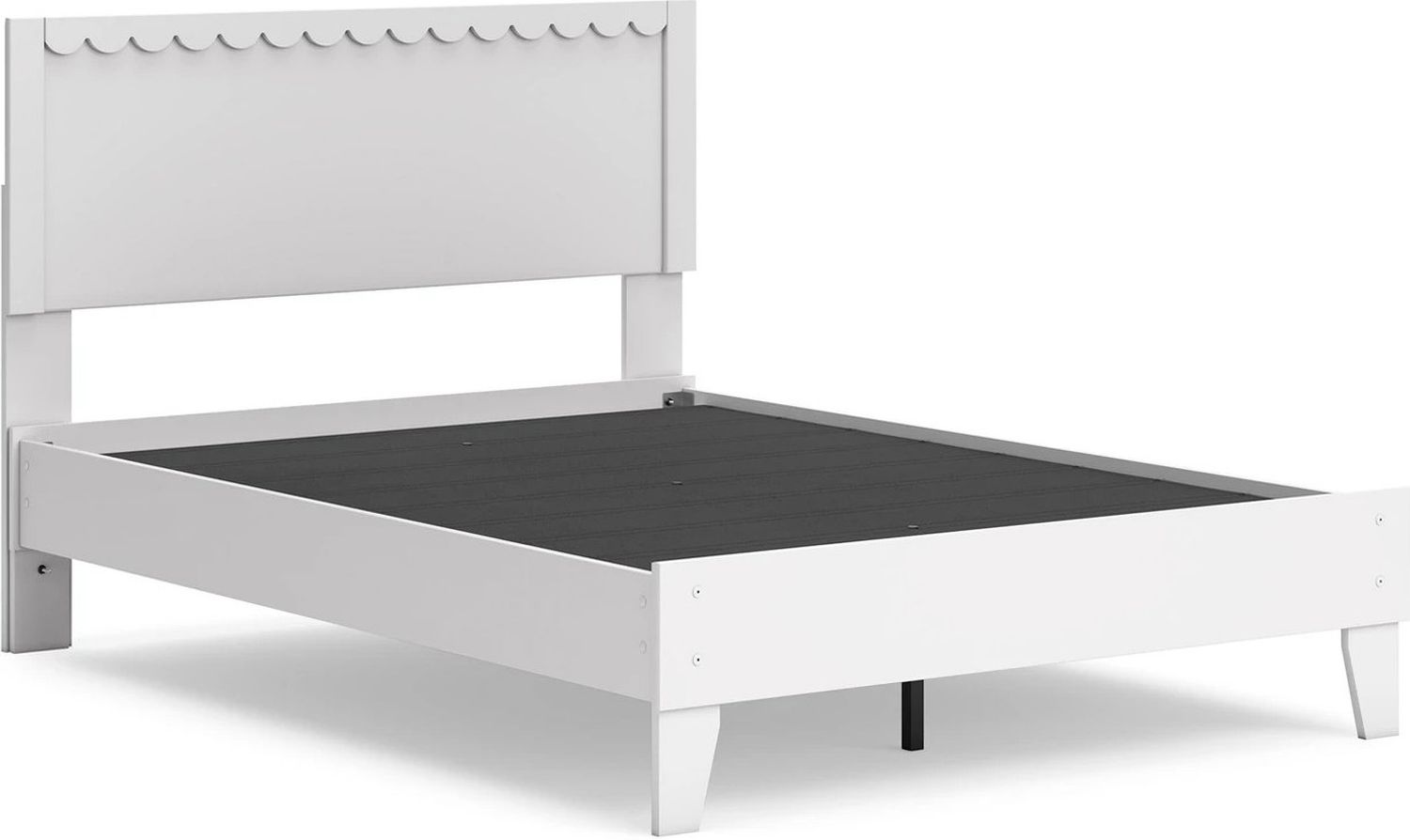 Hallityn Full Panel Platform Bed In White EB1810B2