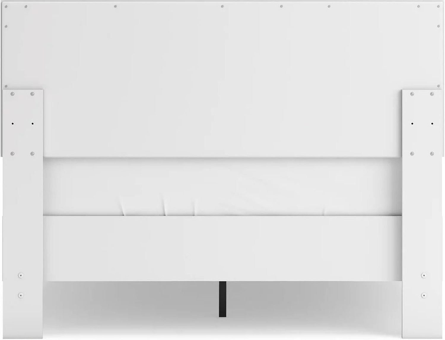 Hallityn Full Panel Platform Bed In White EB1810B2
