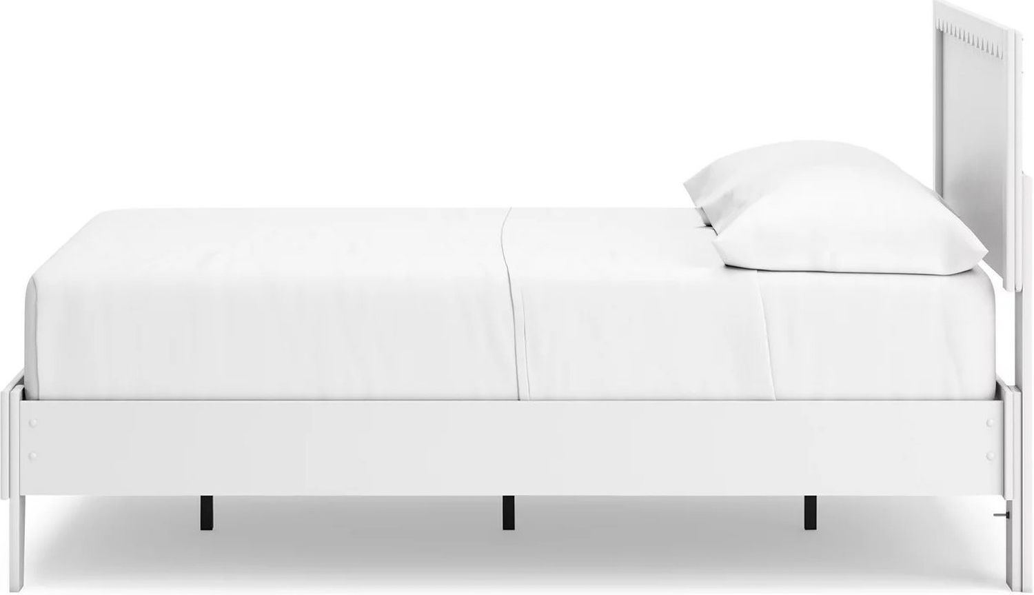 Hallityn Full Panel Platform Bed In White EB1810B2
