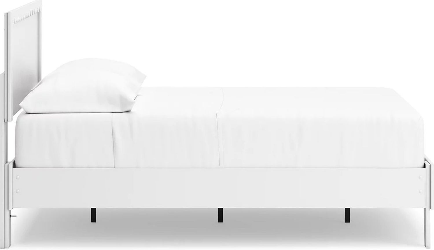 Hallityn Full Panel Platform Bed In White EB1810B2