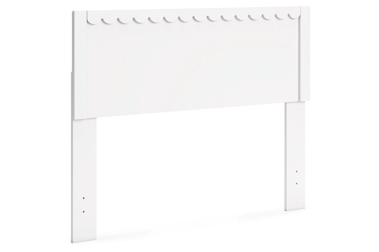 Hallityn Full Panel Platform Bed In White EB1810B2