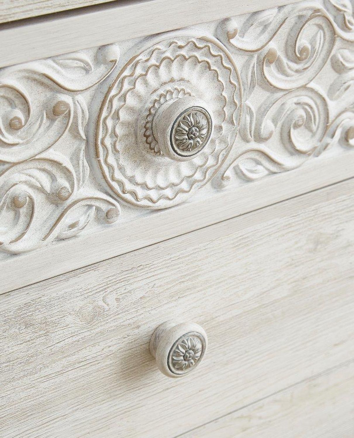 Paxberry Whitewash Six Drawer Dresser EB1811131