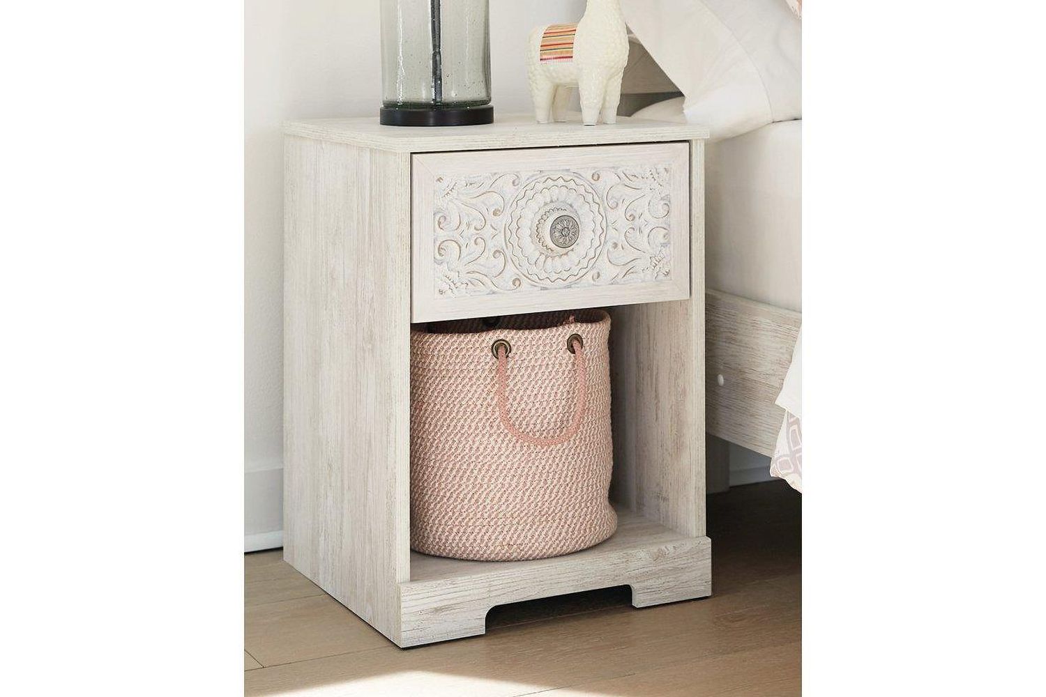 Paxberry Nightstand In Washed White EB1811191
