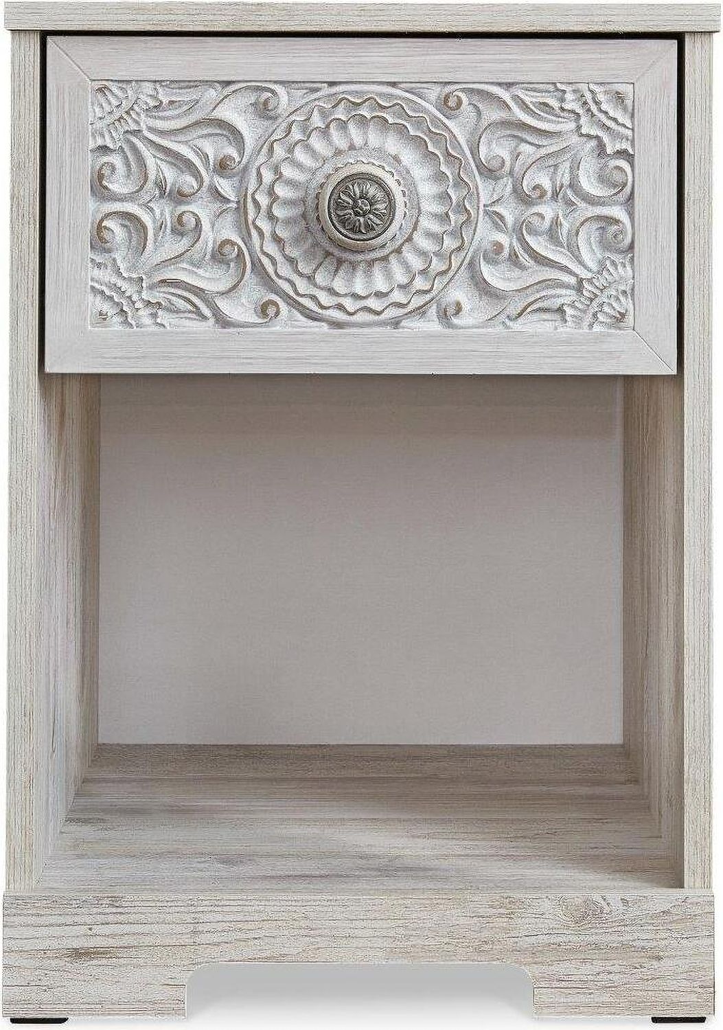 Paxberry Whitewash One Drawer Night Stand EB1811291