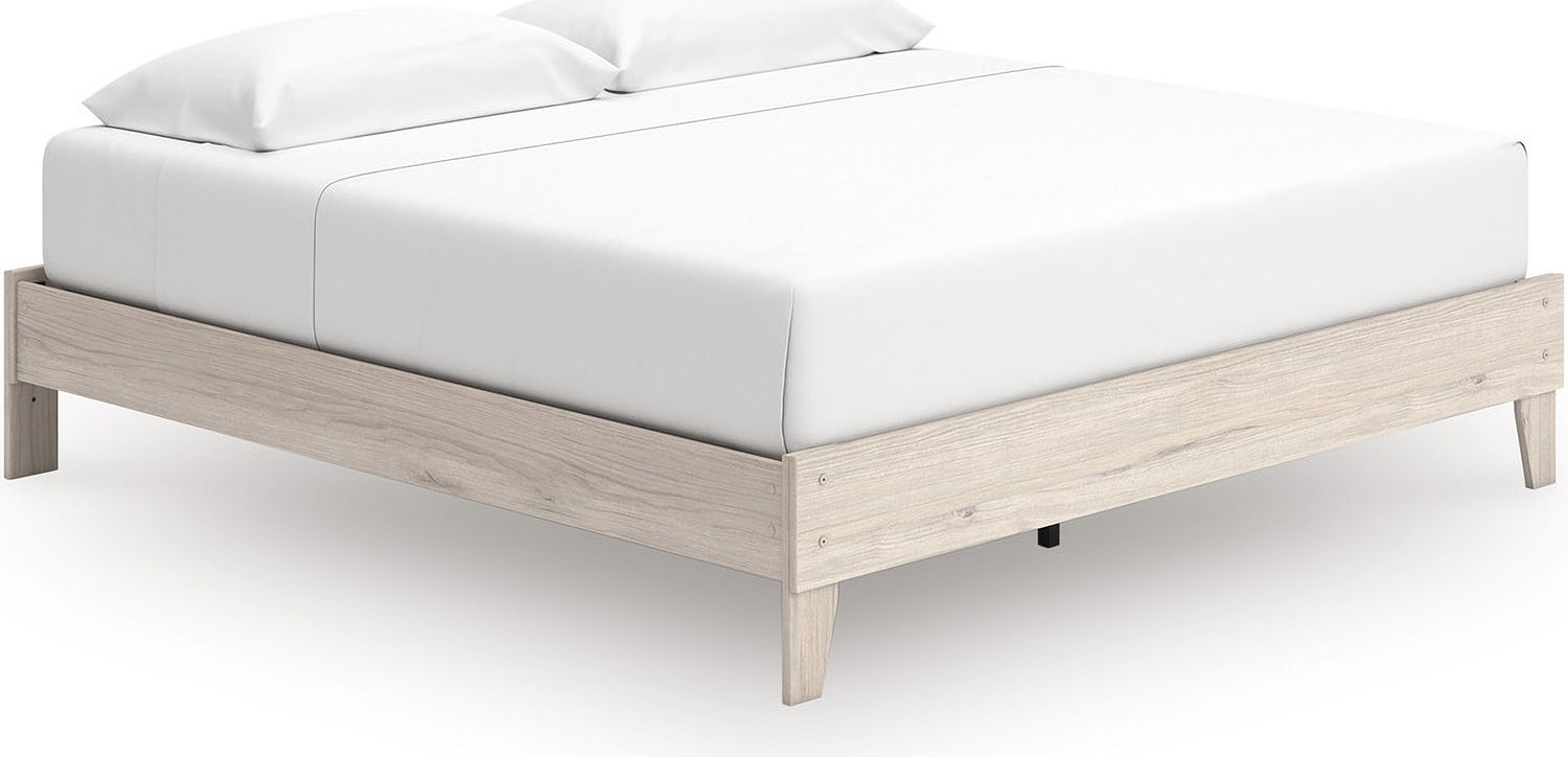 Socalle King Platform Bed In Light Natural EB1864114