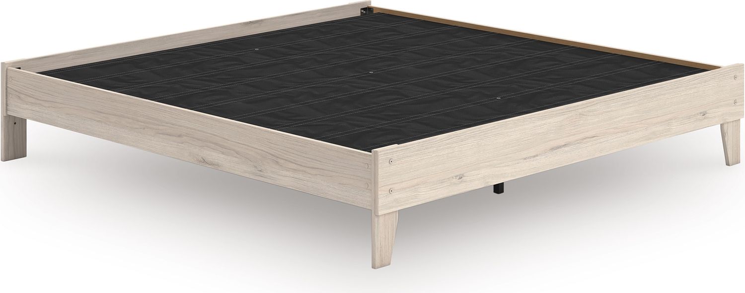 Socalle King Platform Bed In Light Natural EB1864114