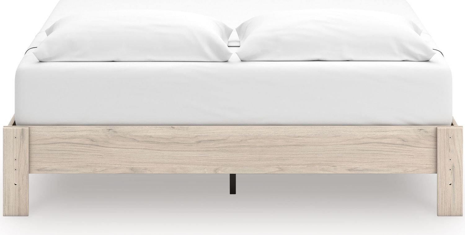 Socalle King Platform Bed In Light Natural EB1864114