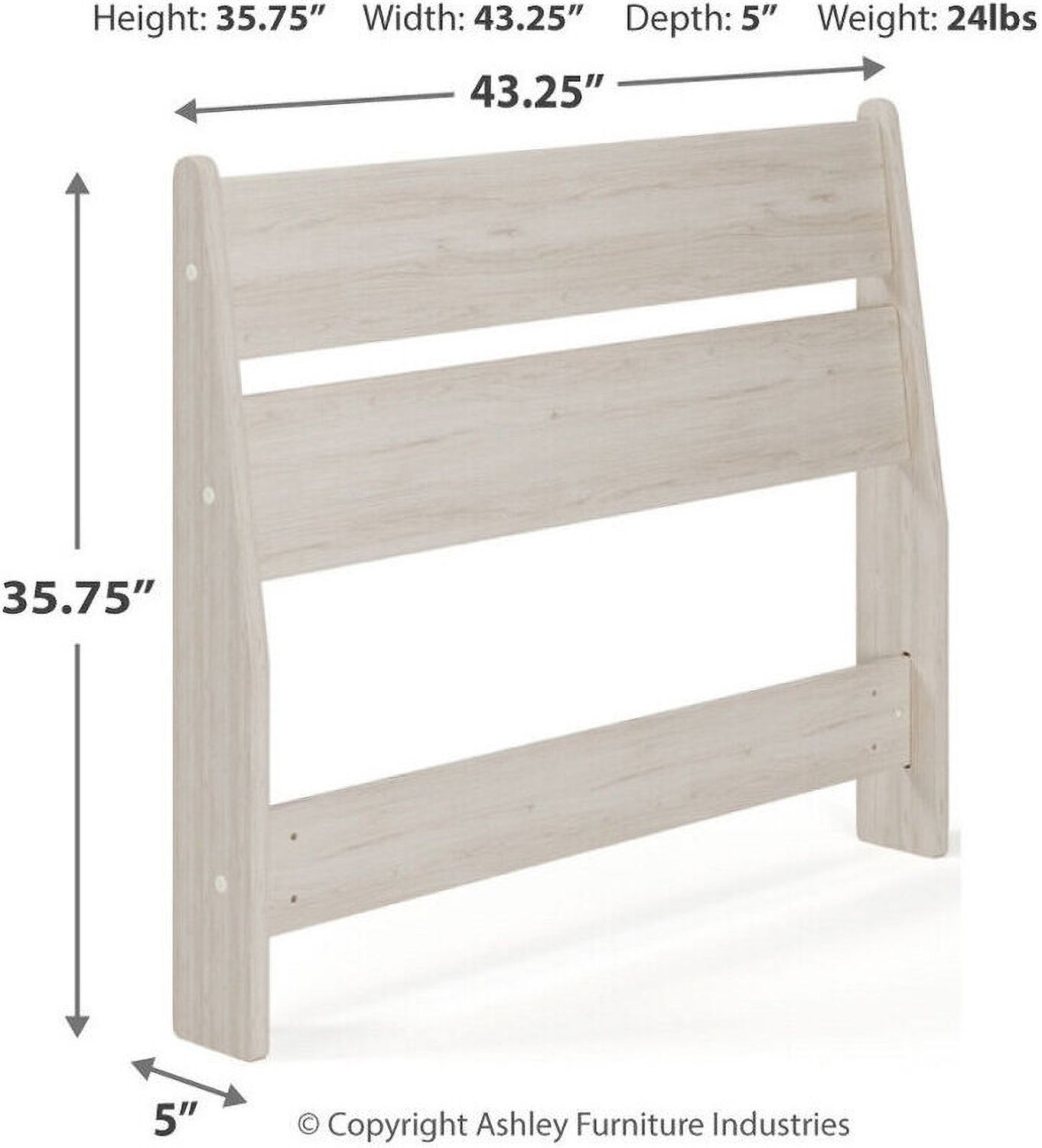Socalle Light Natural Twin Panel Headboard Only EB1864155