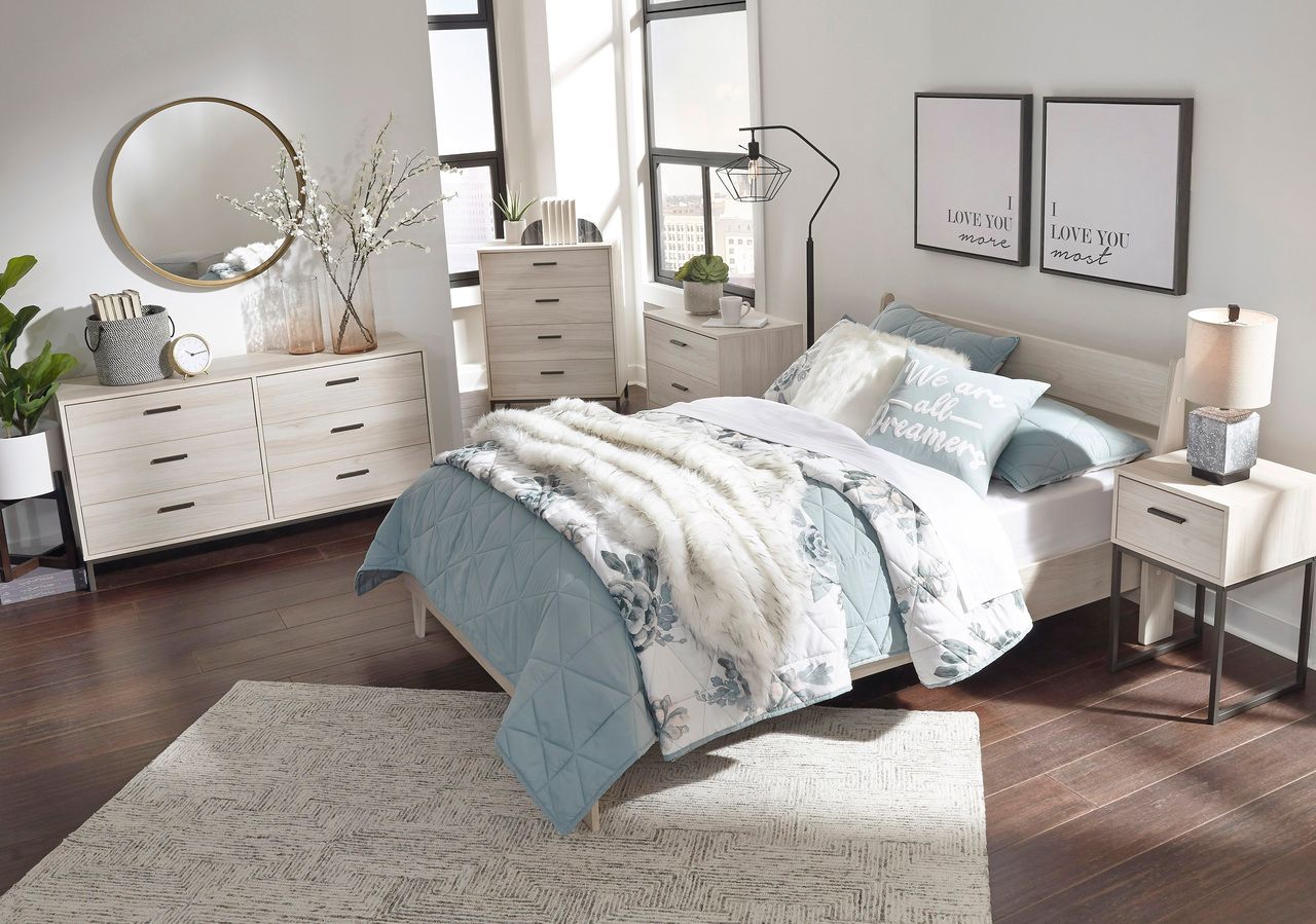 Socalle Light Natural Full Panel Headboard Only EB1864156