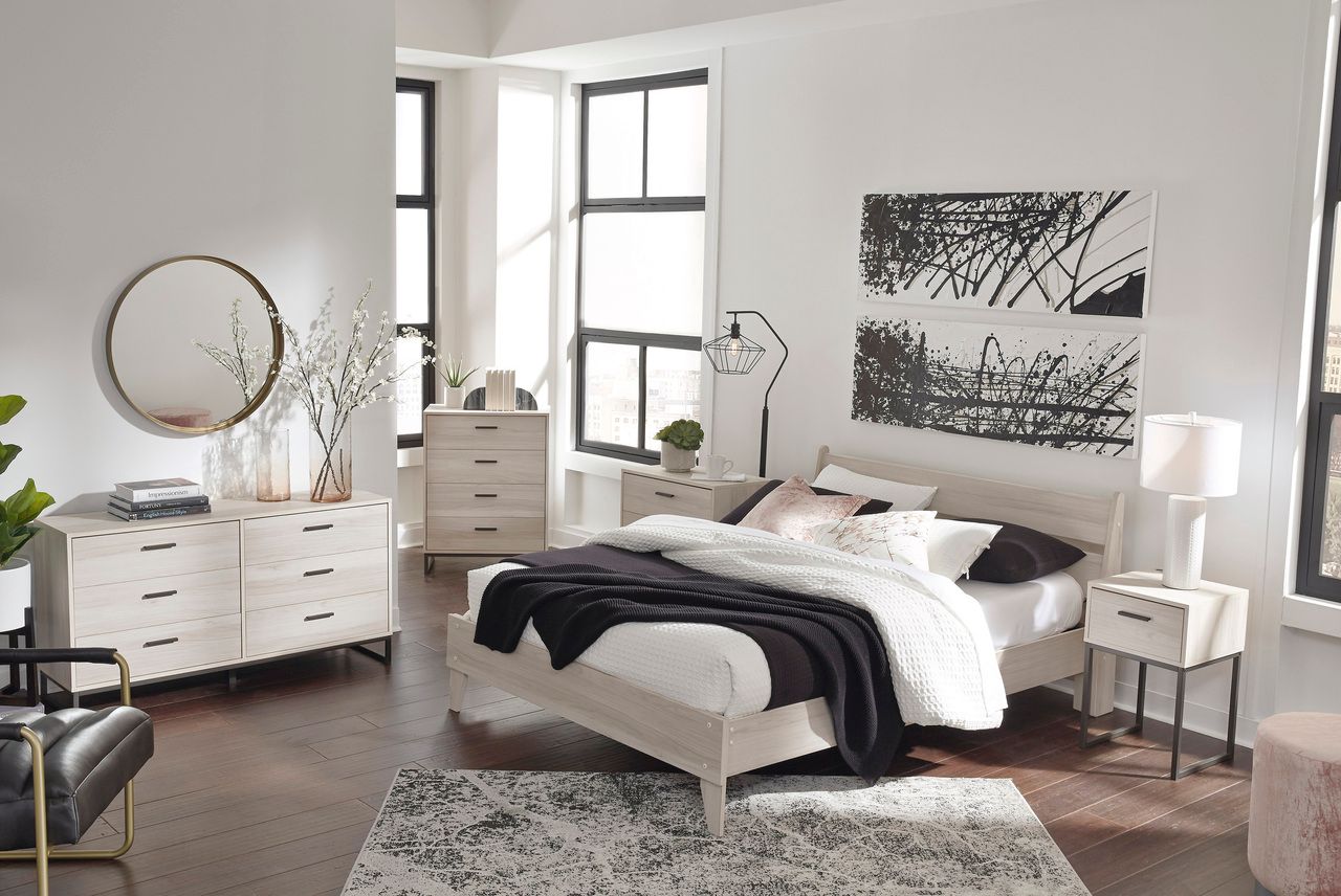 Socalle Light Natural Queen Panel Headboard Only EB1864157
