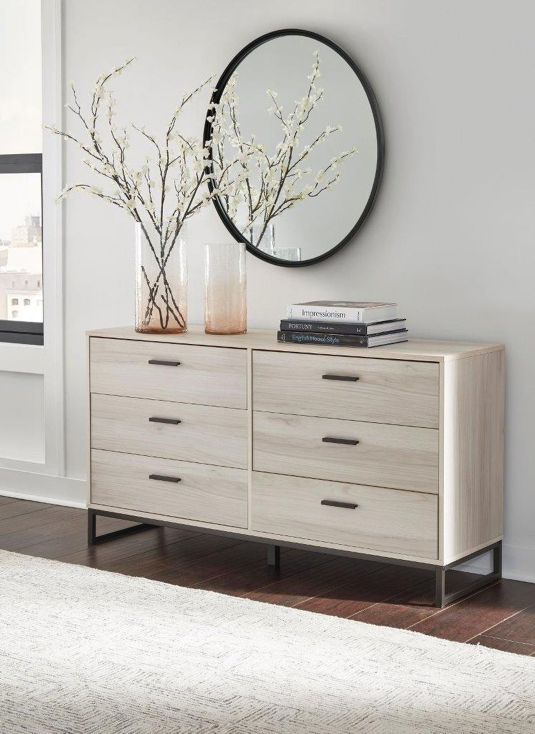 Socalle Light Natural Six Drawer Dresser EB1864231