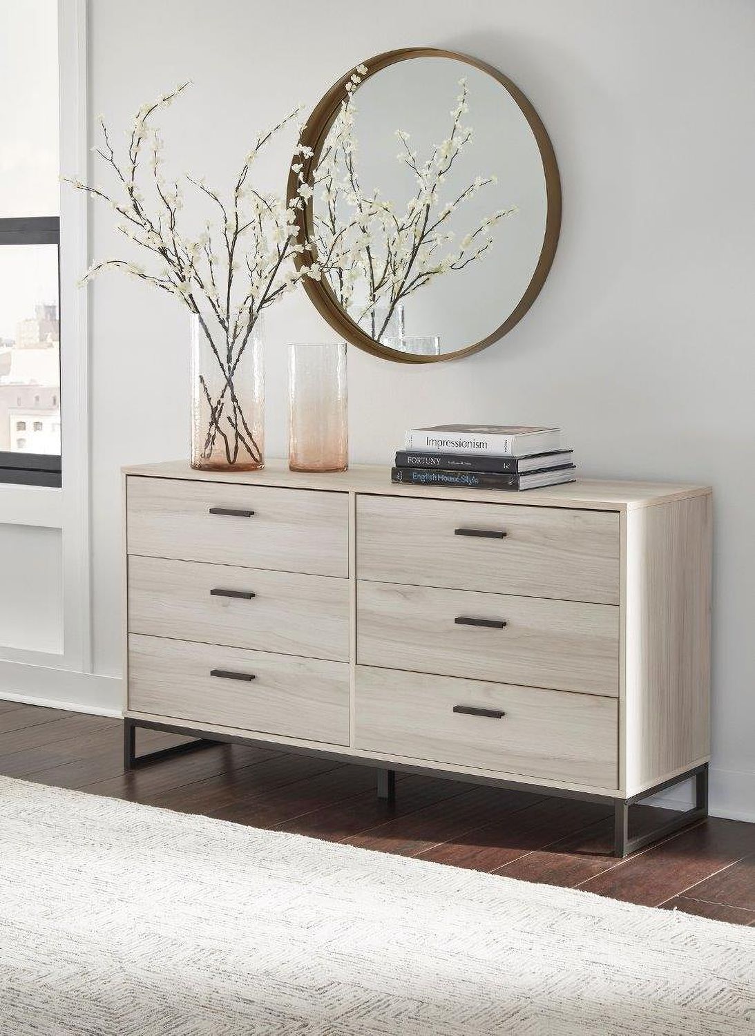 Socalle Light Natural Six Drawer Dresser EB1864231