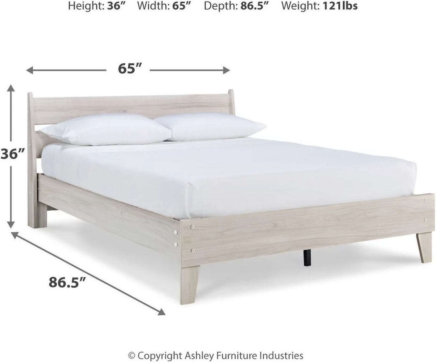 Socalle Natural Queen Platform Bed EB1864B1