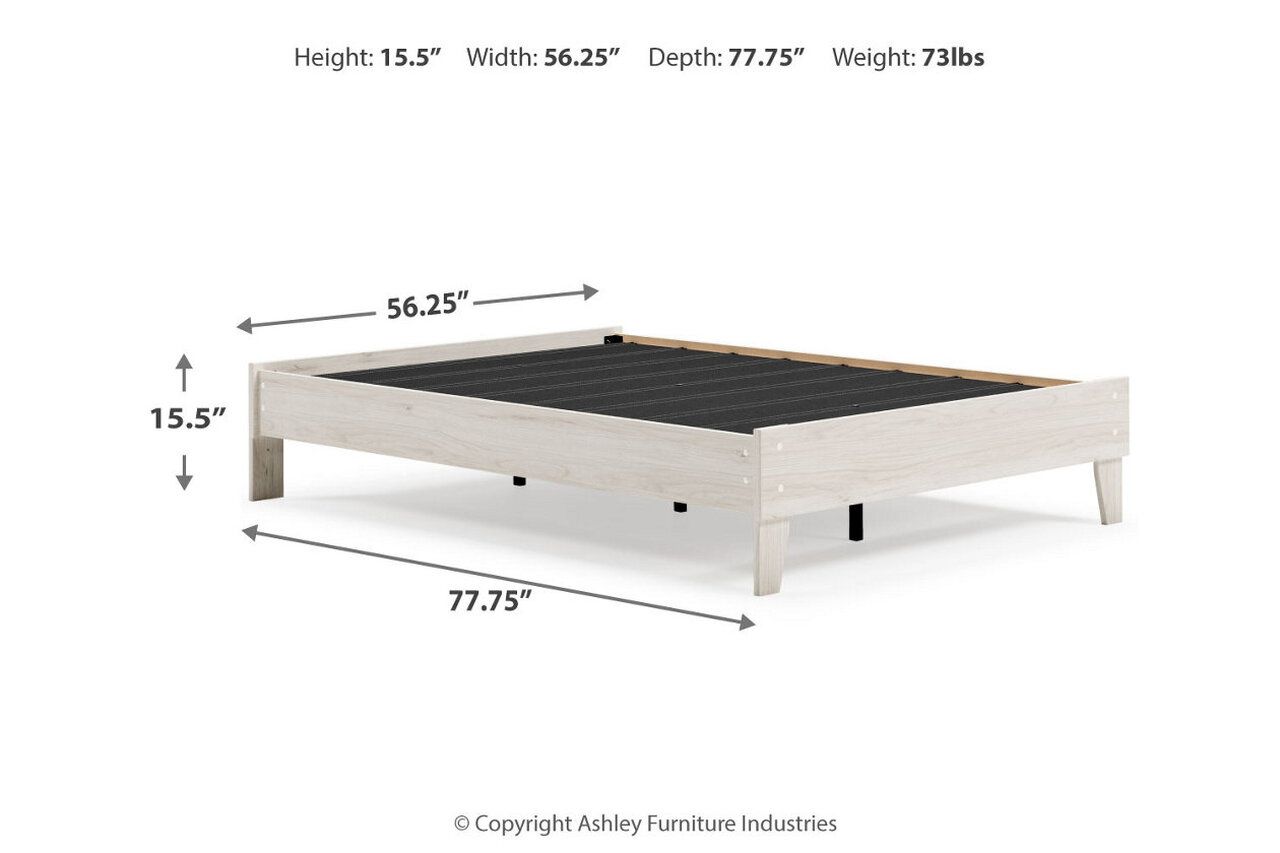 Socalle Natural Full Platform Bed EB1864B2