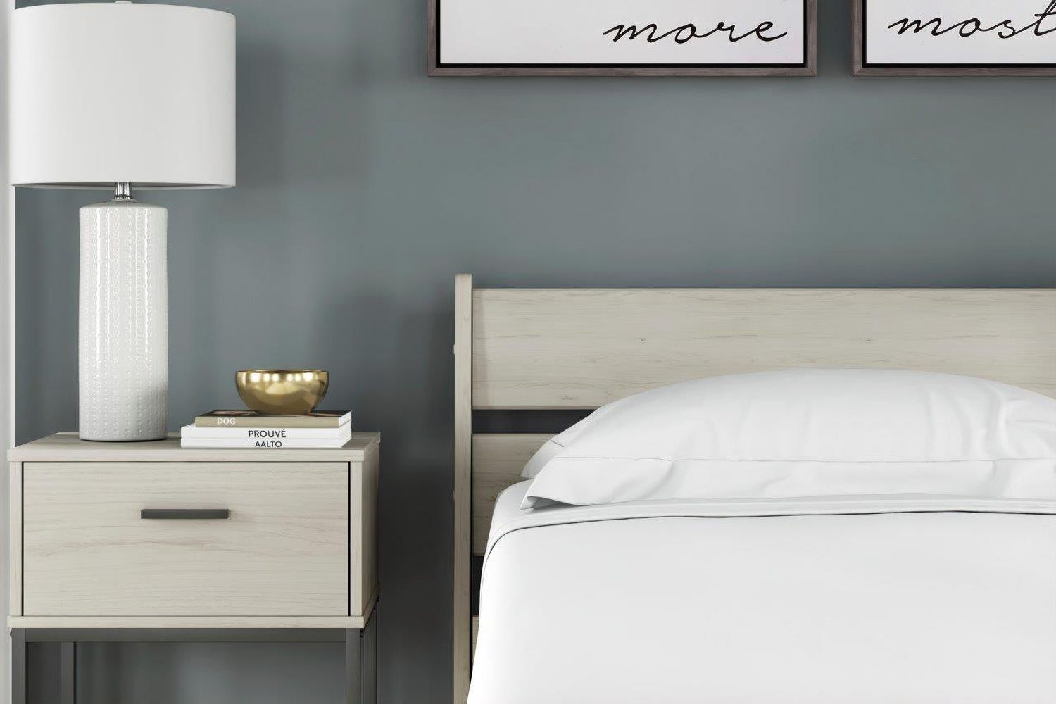 Socalle Natural Twin Platform Bed EB1864B3