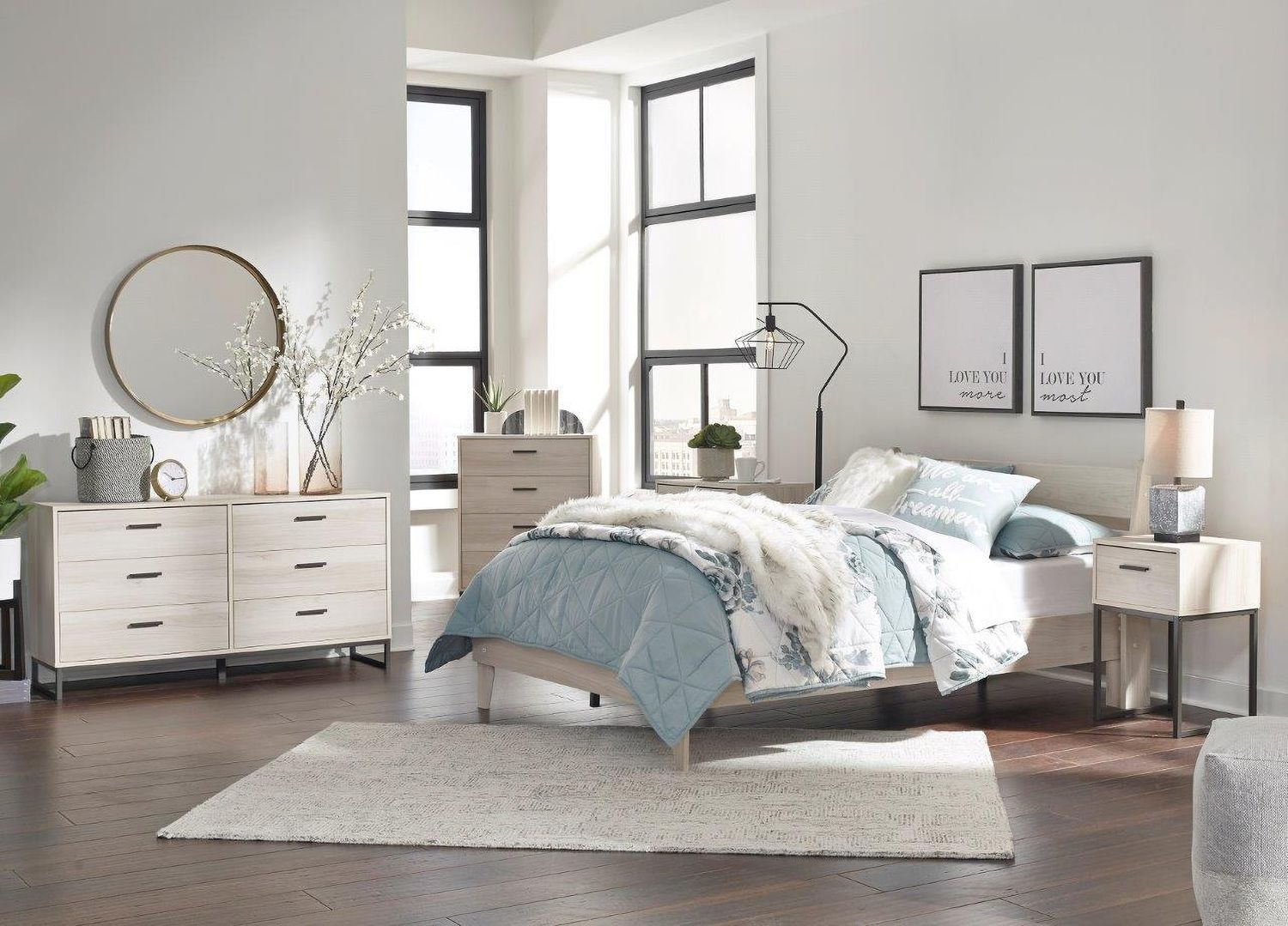 Socalle Natural Twin Platform Bed EB1864B3