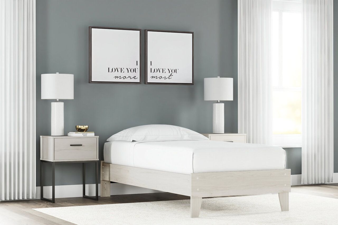 Socalle Natural Twin Platform Bed EB1864B3