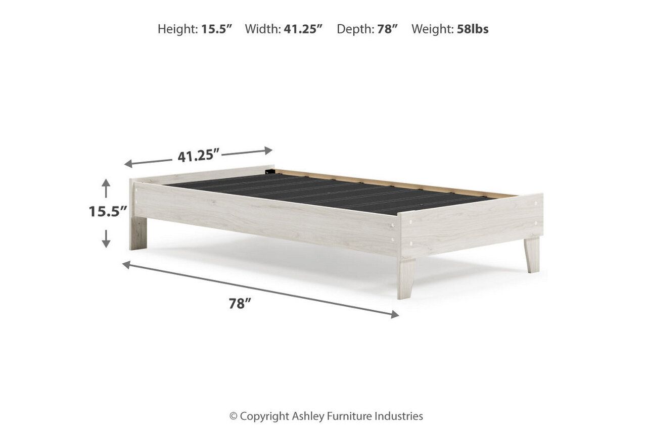 Socalle Natural Twin Platform Bed EB1864B3