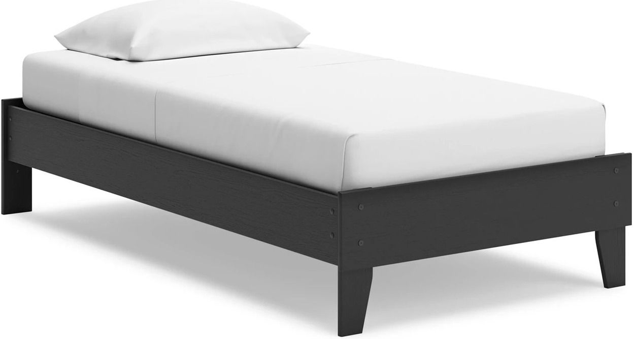 Socalle Twin Platform Bed In Black EB1865111